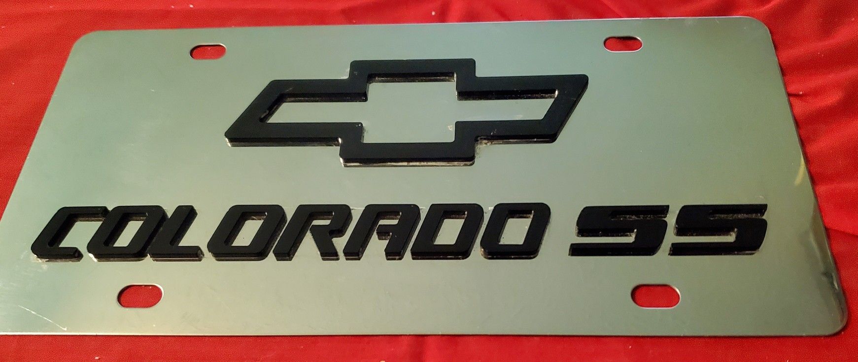 CHEVROLET COLORADO SS STAINLESS STEEL LICENSE PLATE