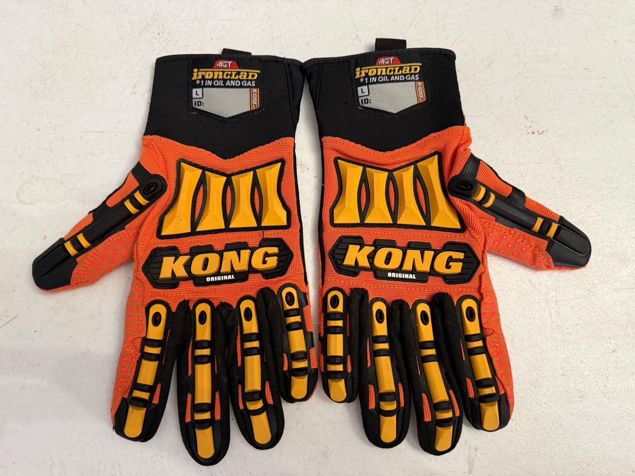 NEW LARGE KONG ORIGINAL OIL & GAS MECHANICS SAFETY IMPACT GLOVES
