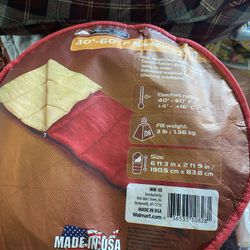 Red sleeping bag