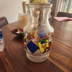 Glass Disney Jucie Pitcher