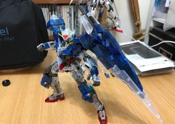 GUNDAM 00 Xn Raiser Clear Color 1:100 MG 2010 EXPO Limited BANDAI Model Kit Finished Product