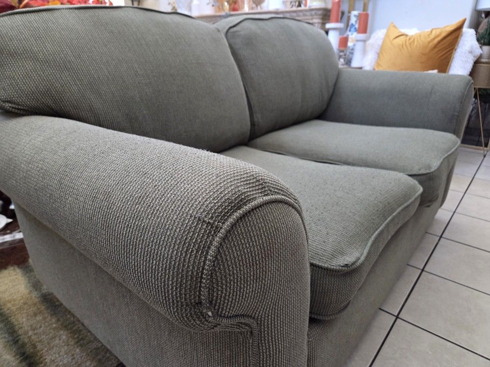 Two-Seater Couch / Loveseat – Neutral Gray, Easy to Move