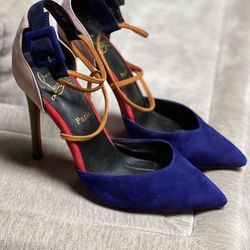Preowned Louboutin Shoes Hills Pumps Sz 40