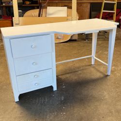 White Desk With Drawers