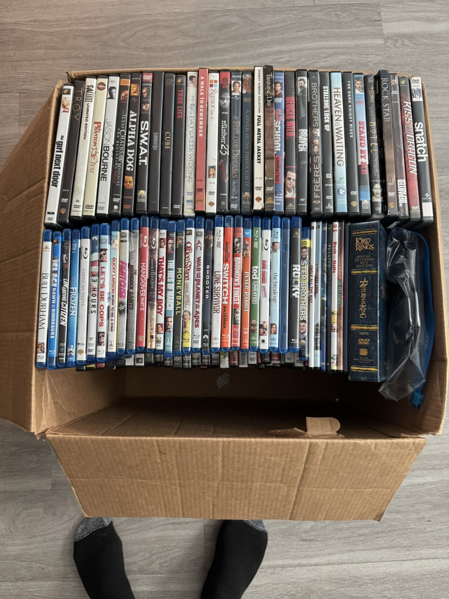DVDs, Over 180 DVDs , Comedy, Action, Kid.