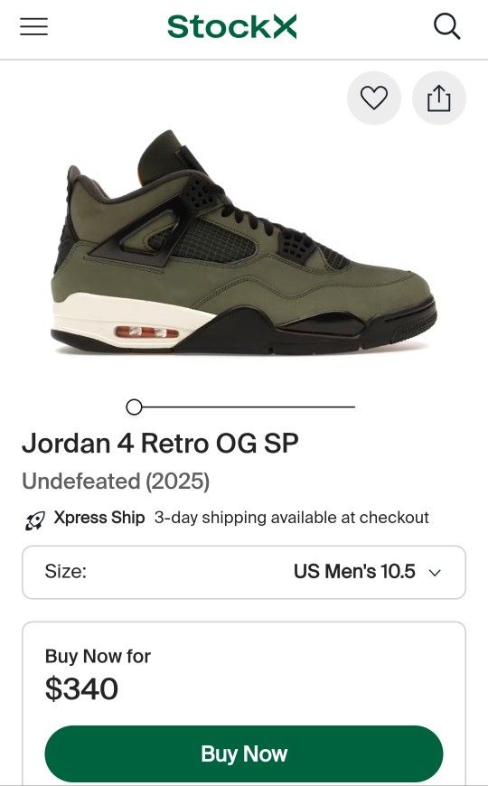 Jordan 4 Undefeated 2025