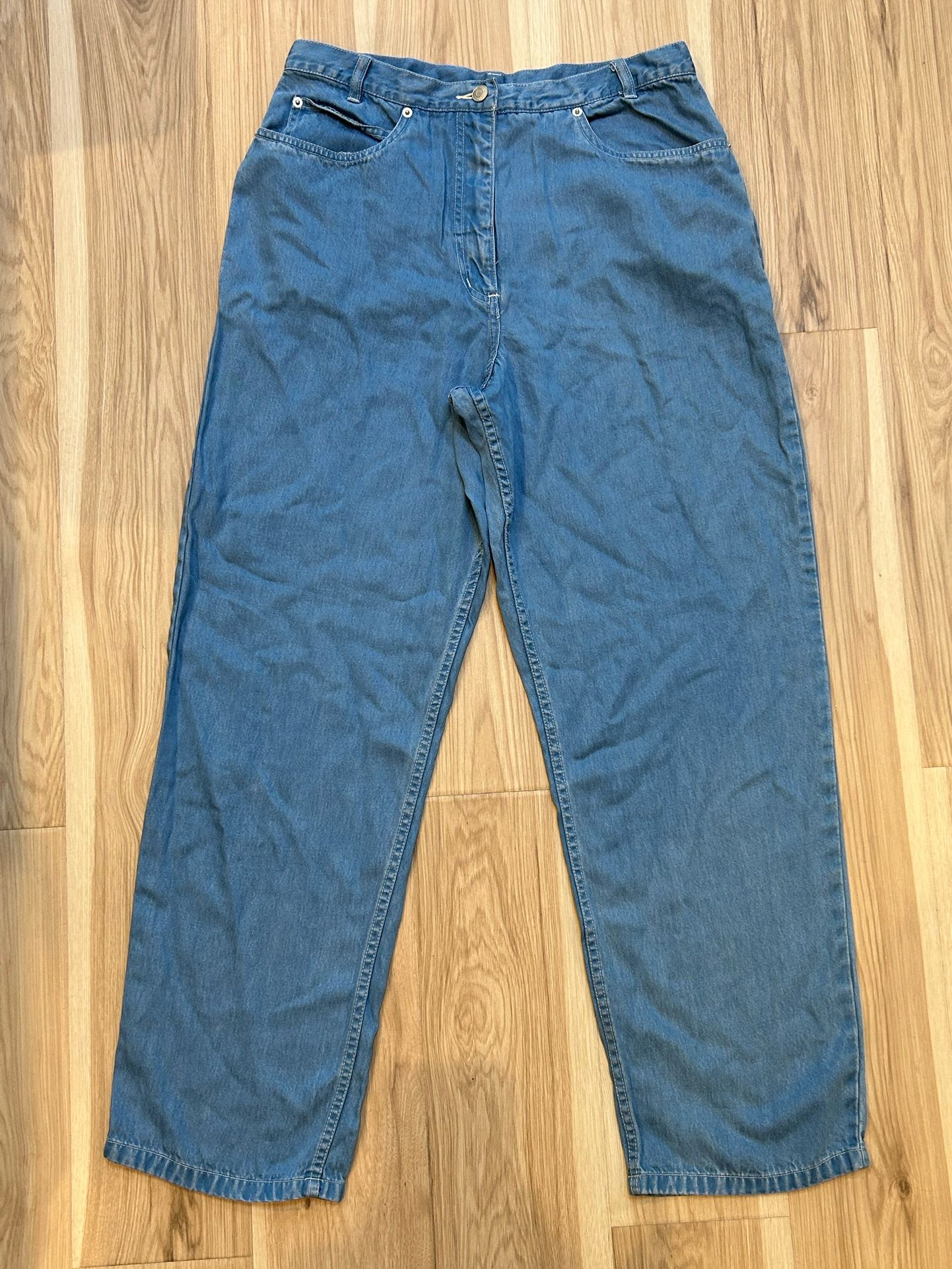 Pendleton High Waisted Light Denim Mom Jeans Size 14