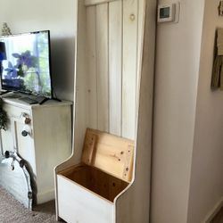 Rustic Hall Hutch W/ Seat and Storage