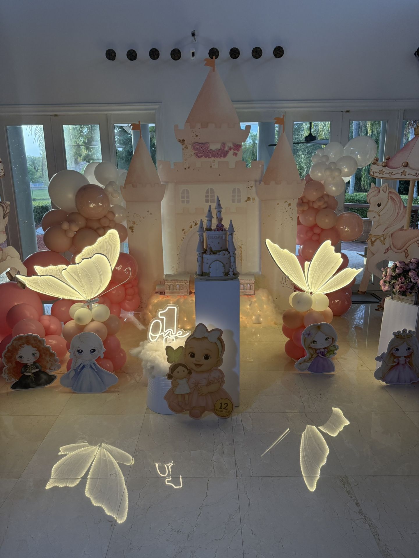 Princess Castle Backdrop Princess And Horses