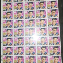 Full Page Of Elvis Stamps