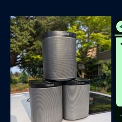 Bluetooth Sonos Play: 1 Set Of Three Speakers 