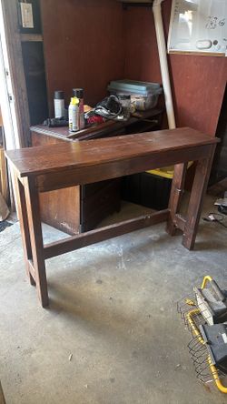 Wood Wall Table H31 1/2 X L45 X W11