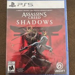 PS5 Playstation 5 Assassins Creed Shadows Video Game Brand New Sealed 