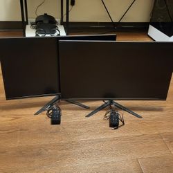 Dual Packard Bell Monitors