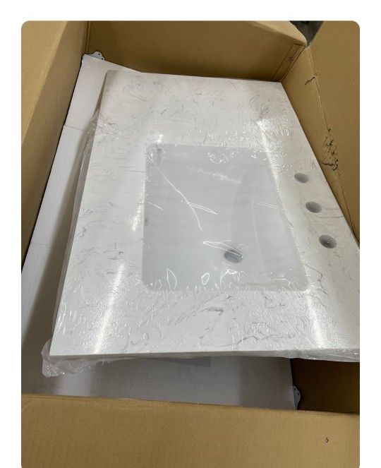 36x22 Marble Bathroom Vanity