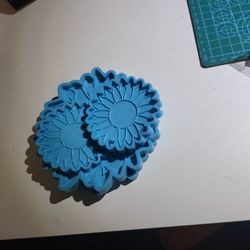 4 Pieces Sunflower Silicon Molds NEW