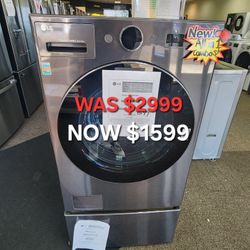 Ventless Washer And Dryer Combo LG Washcombo All In One 5.0 Cu. Ft. Mega Capacity With Inverter 