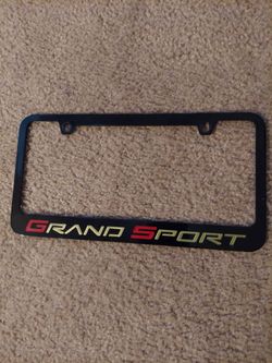 Corvette Grand Sport License Plate Frame