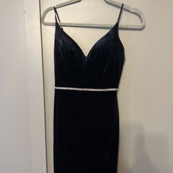Black Dress With Rhinestones 