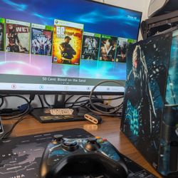 Xbox 360 1TB Themed loaded tested 100% working RGH3 controller