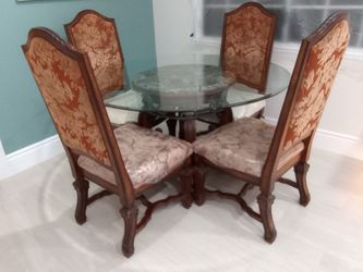 Glass Dining Table And Chairs