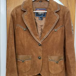 New Women’s Cripple Creek Suede/Leather Jacket Size M