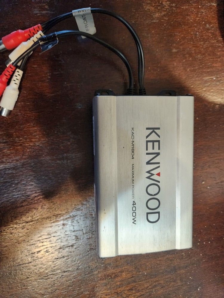 400 Watt - Kenwood's KAC-M1804 4-channel amplifier