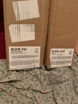 2 Kichler 6 and 8 light Very simple and nice brand new never opened