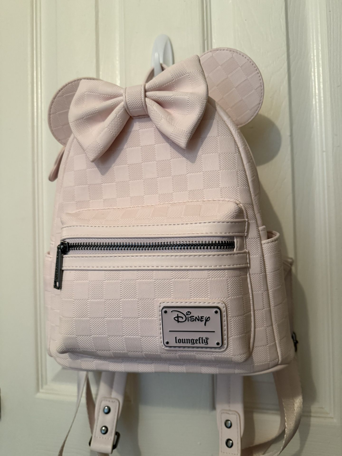 Disney Loungefly Pink Checkered Backpack