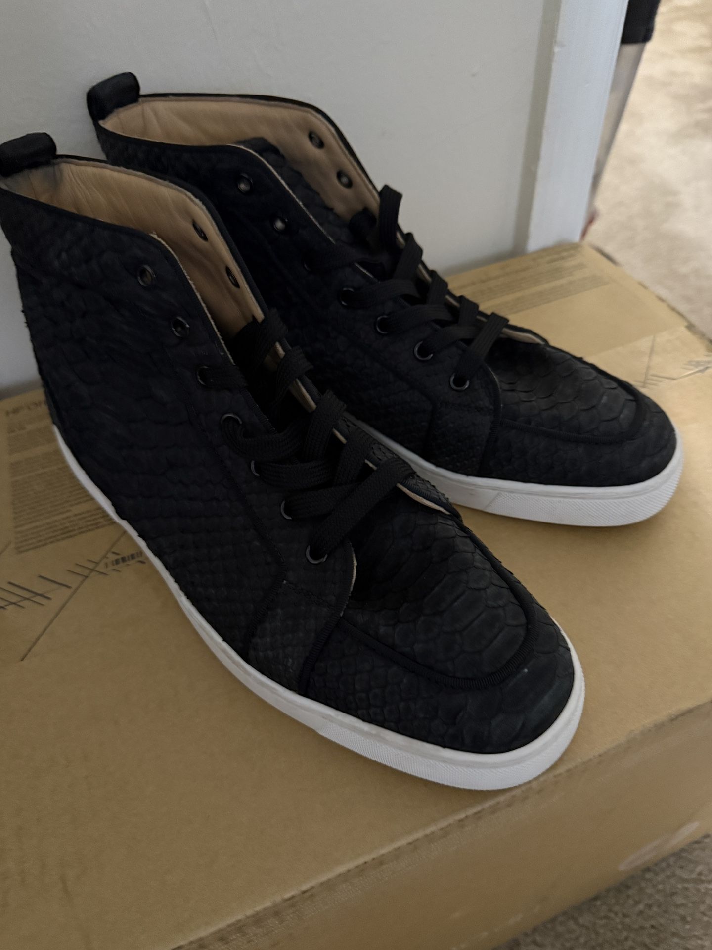 Christian Louboutin Two Tone Python Rantus 