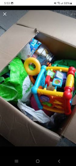 Box Full Misc. Infant/ Toddler Toys