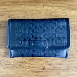 Coach Slim Flip Wallet black