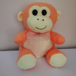 Orange Monkey Plush 