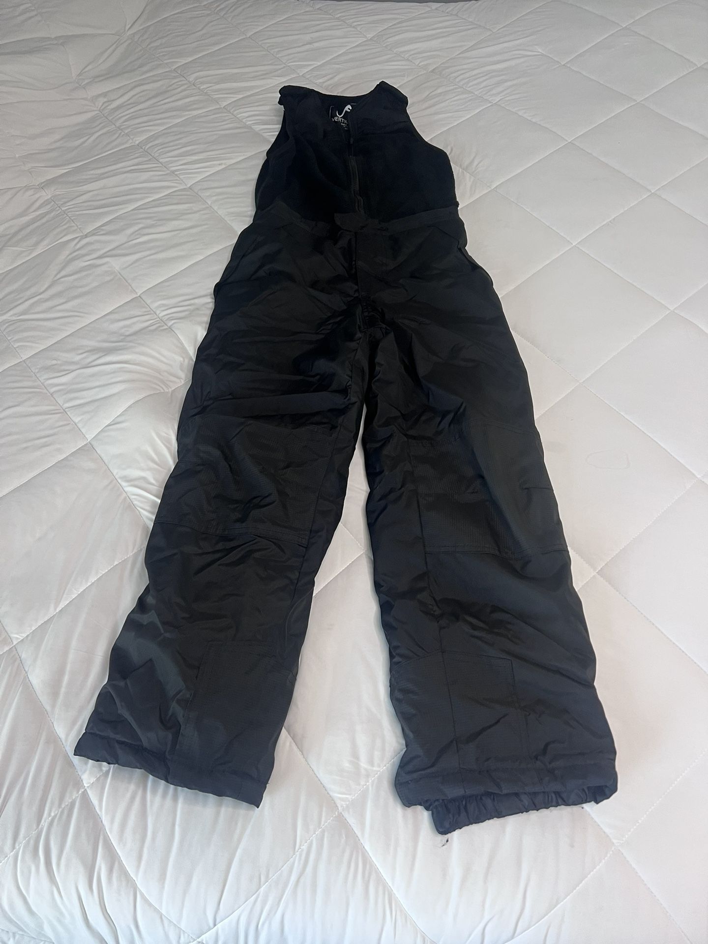 Black Kids Bib Snow pants