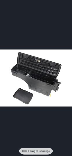 ZTL-Y-0103 2015 to 2020 F-150 Pickup Truck Bed Right Passenger Side Wheel Well Storage Case Tool Box w/Lock+Key 16 17 18 19