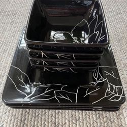 New Plate And Bowl Set