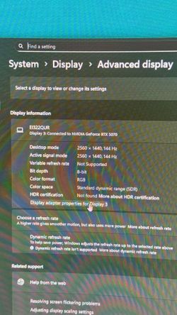 Acer EI322qur monitor