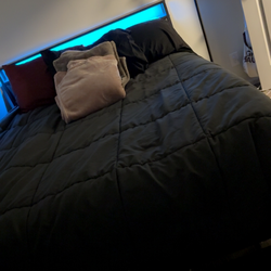 Queen mattress and bedframe