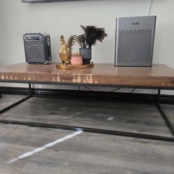 Farm Style Wooden Coffee Table