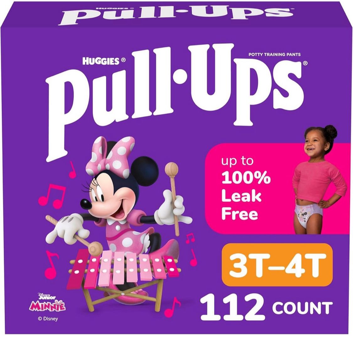 Pull-Ups Girls' Potty Training Pants, Size 3T-4T Training Underwear
