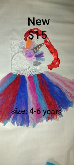 Unicorn Tutu Dress and Headband Set $15