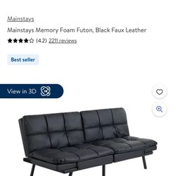Relaxalounger Brown Leather Futon 