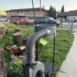 CENTRAL MACHINERY DUST COLLECTOR LIKE NEW ONLY USED ONE TIME 2hp 5 MICRON 35 Gallons 