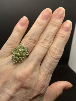 PERIDOT STERLING SILVER RING