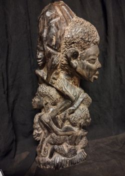 (Very Rare )Original Antique Handcrafted TANZANIA CARVING