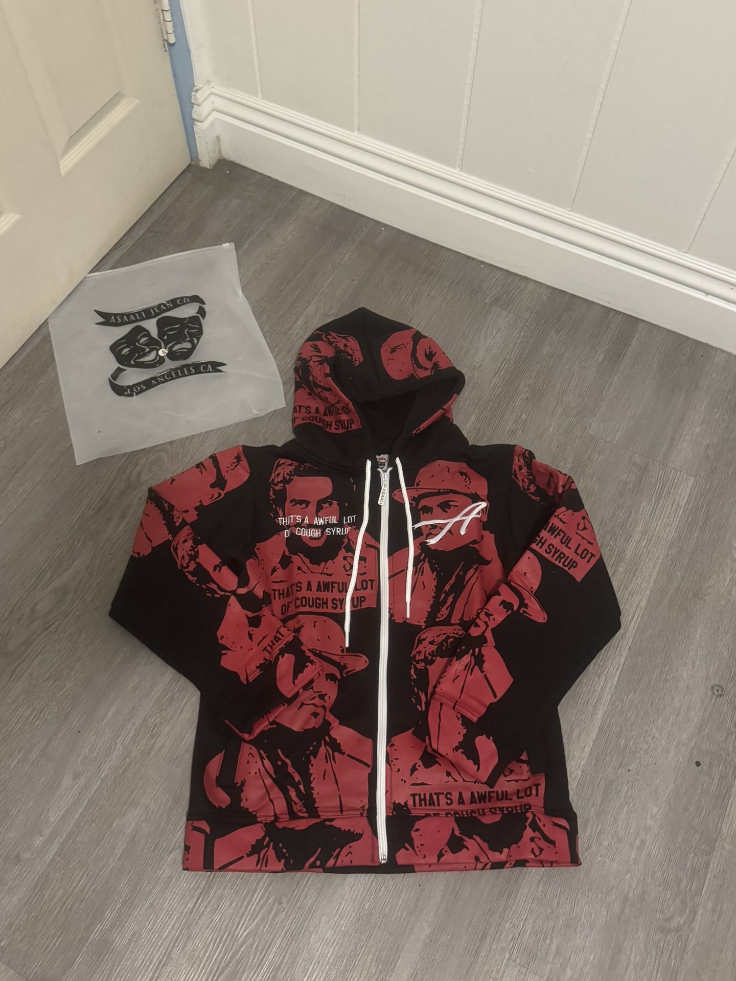 Asaali X that’s a awful lot of cough syrup  hoodie brand new never worn comes with bag and tag