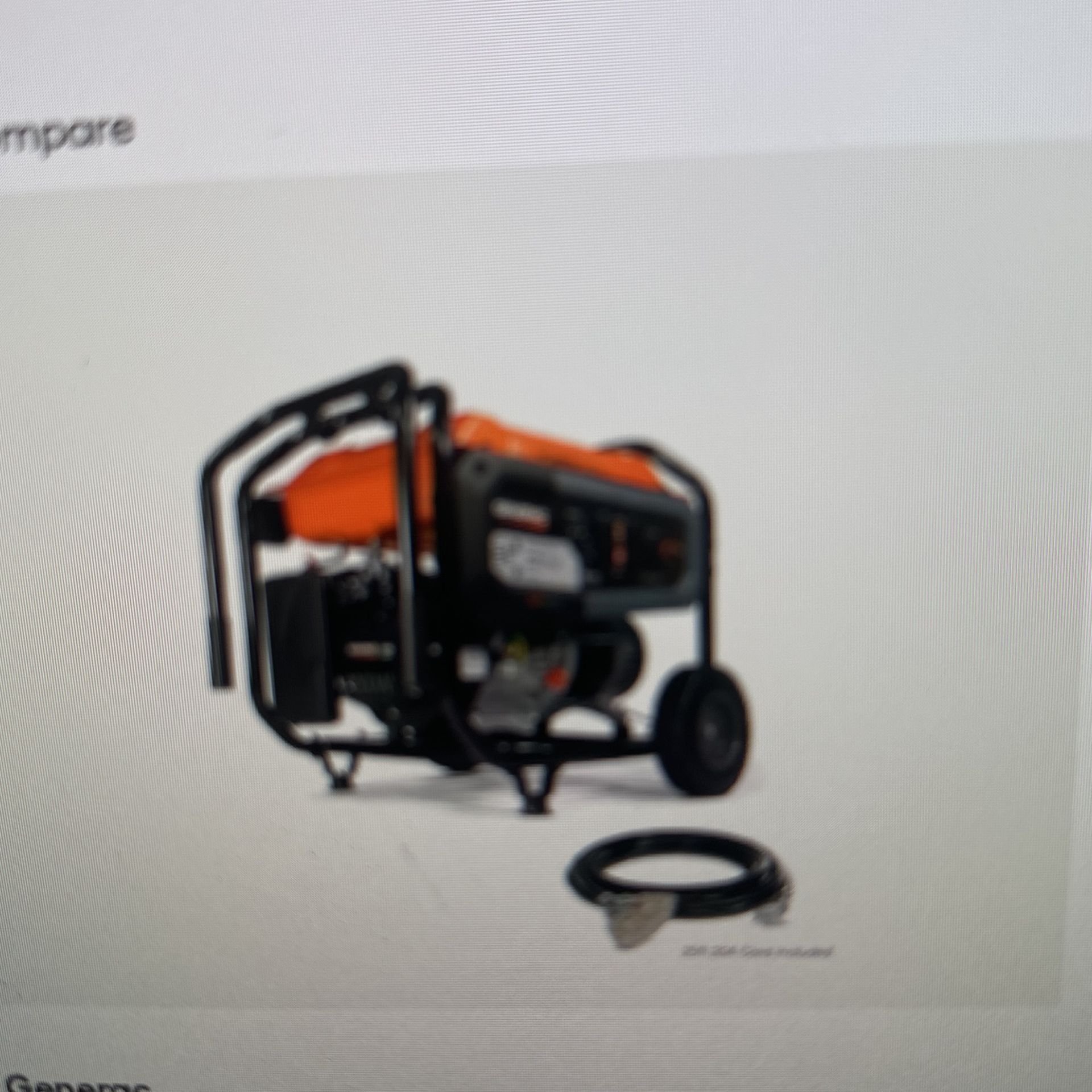 Generac Generator 6500 Watts