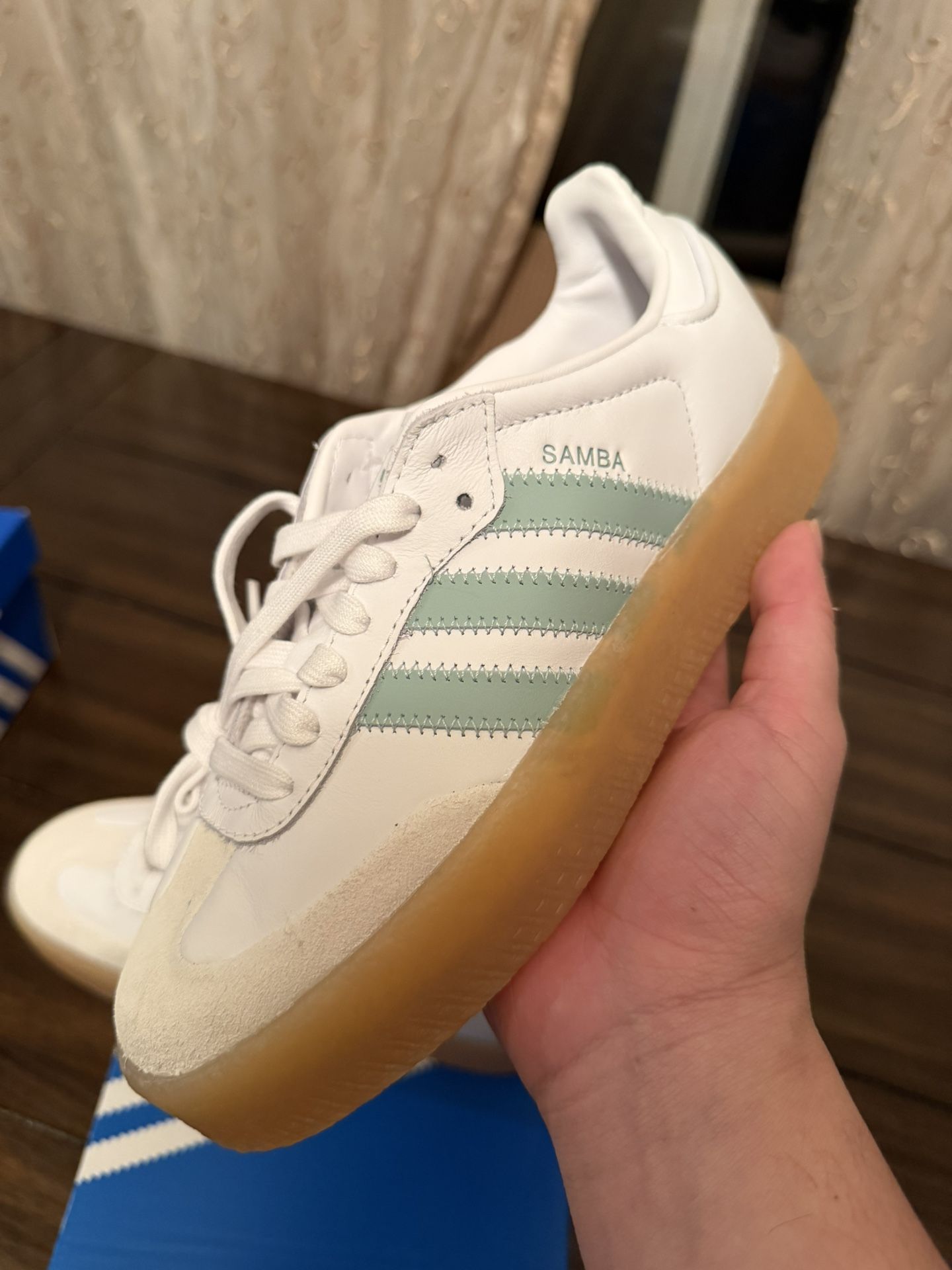 Adidas Sambae Cloud White Wonder Blue New