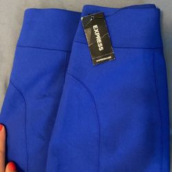 Express Blue Pencil Skirt