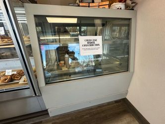 48” Cold Case, Rear Access, two shelves, LED Lights